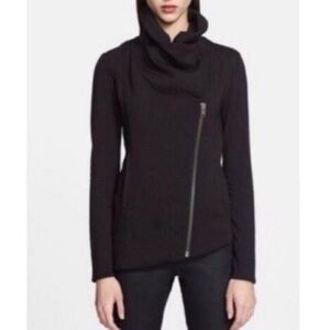 Helmut Lang Black Asymmetric Jacket Size P